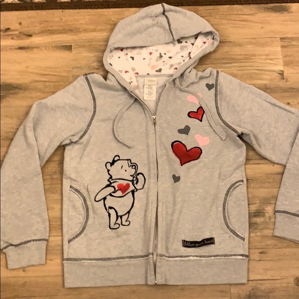Disney winnie the pooh grey hoodie